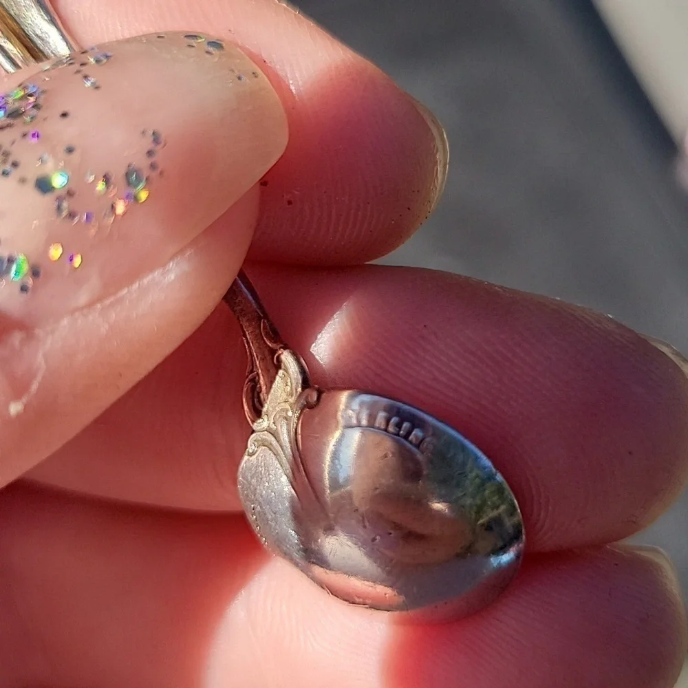 Wallace Vintage Antique Sterling Silver 925 Mini Spoon Brooch Pin